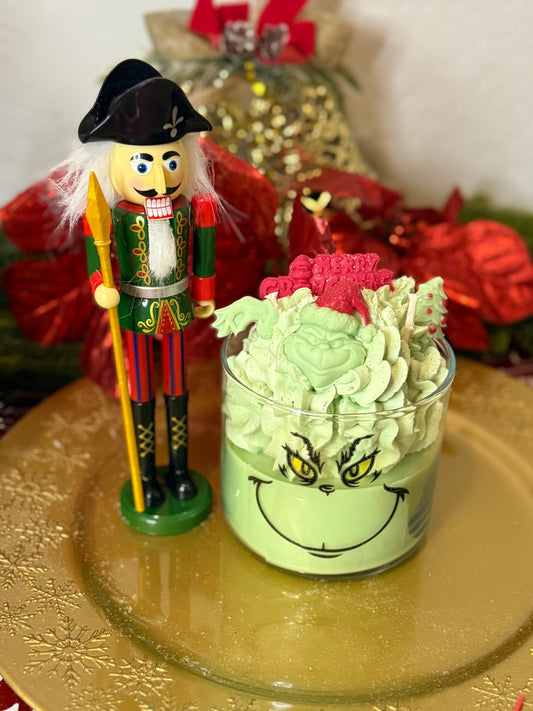 Grinchmas Frosted Candle – Handcrafted Christmas Scent